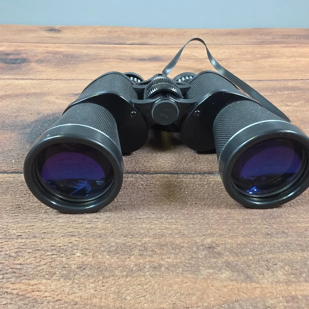Tasco Zip 108Z Zoom Binoculars Adult OS Black Good 8x-20x50mm Case Caps